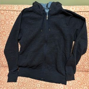 Men’s LL Bean Full Zip Hoodie - navy size S reg